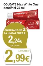 Oferta de Colgate - Max White One Dentifrici por 2,99€ en Keisy