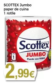 Oferta de Scottex - Jumbo Paper De Cuina por 2,99€ en Keisy