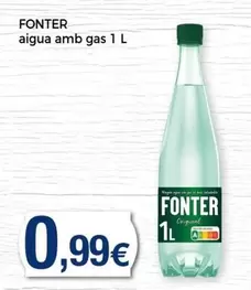 Oferta de Fonter - Aigua Amb Gas por 0,99€ en Keisy