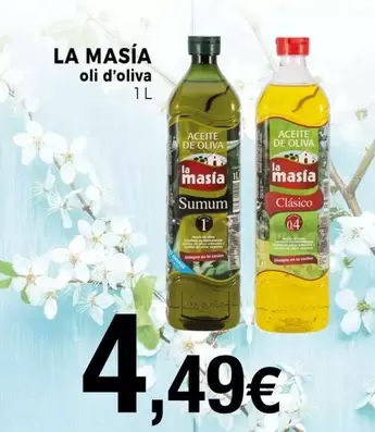 Oferta de La Masía - Oli D'oliva por 4,49€ en Keisy