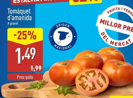 Oferta de Tomàquet D'Amanida  por 1,49€ en ALDI