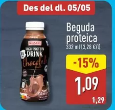 Oferta de Milsani - Beguda Proteica por 1,09€ en ALDI
