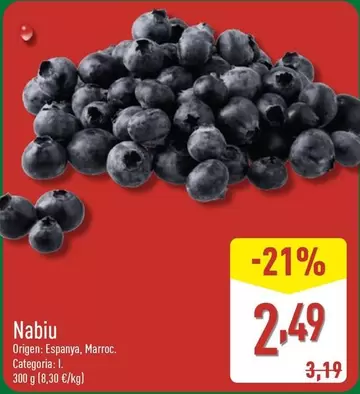 Oferta de Nabiu por 2,49€ en ALDI