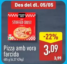 Oferta de Pizza Amb Vora Farcida por 3,09€ en ALDI