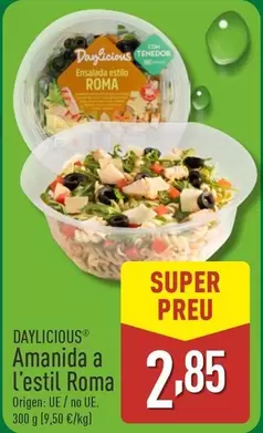 Oferta de Daylicious - Amanida A L'Estil Roma  por 2,85€ en ALDI