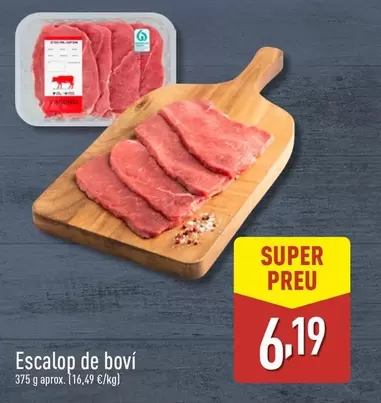 Oferta de Escalop De Bovi por 6,19€ en ALDI