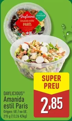 Oferta de Daylicious - Amanida Estil París por 2,85€ en ALDI