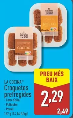 Oferta de La Cocina - Croquetes Prefregides  por 2,29€ en ALDI