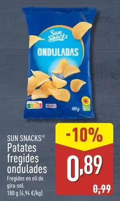 Oferta de Sun Snacks - Patates Fregides Ondulades por 0,89€ en ALDI