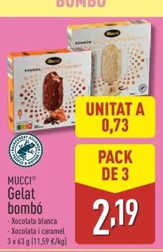 Oferta de Mucci - Galat Bombo por 2,19€ en ALDI
