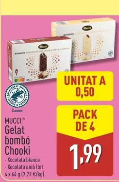Oferta de Mucci - Gelat Bombo Chooki por 1,99€ en ALDI