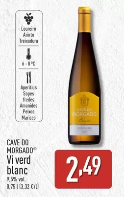 Oferta de Cave Do Morgado - Vi Verd Blanc por 2,49€ en ALDI
