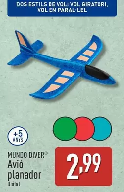 Oferta de Mundo Diver - Avío Planador por 2,99€ en ALDI