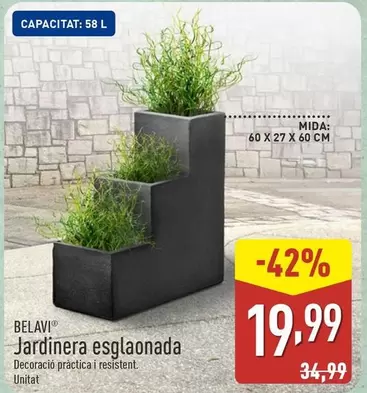 Oferta de Belavi - Jardinera Esglaonada por 19,99€ en ALDI