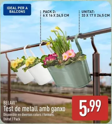 Oferta de Belavi - Test De Metall Amb Ganxo por 5,99€ en ALDI