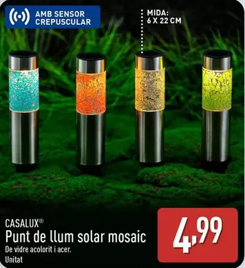 Oferta de Casalux - Punt De Llum Solar Mosaic por 4,99€ en ALDI