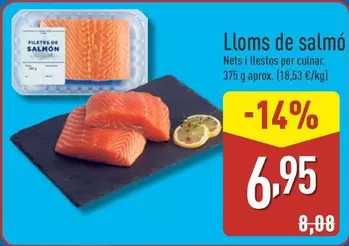 Oferta de Lloms De Salmon por 6,95€ en ALDI