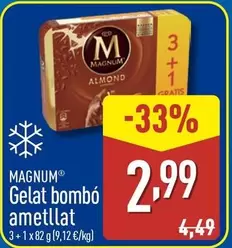 Oferta de Magnum - Gelat Bombo Ametllat por 2,99€ en ALDI