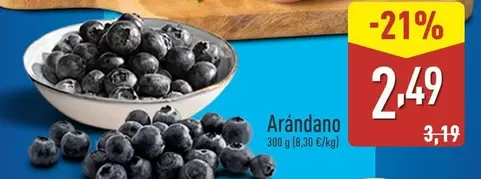 Oferta de Arándano por 2,49€ en ALDI