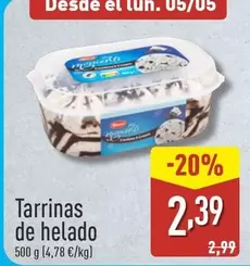 Oferta de Tarrinas De Helado por 2,39€ en ALDI