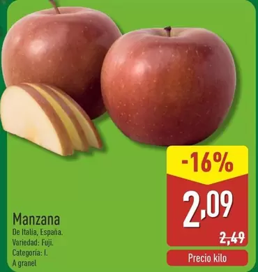 Oferta de Manzana por 2,09€ en ALDI