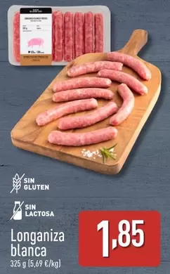 Oferta de Longaniza Blanca por 1,85€ en ALDI