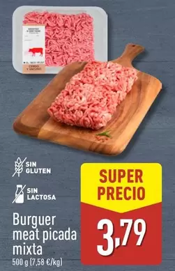 Oferta de Burguer Meat Picada Mixta por 3,79€ en ALDI