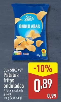 Oferta de Sun Snack - Patatas Fritas Onduladas por 0,89€ en ALDI
