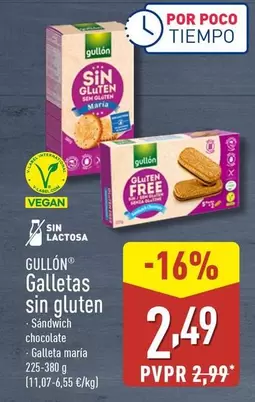 Oferta de Gullón - Galletas Sin Gluten por 2,49€ en ALDI