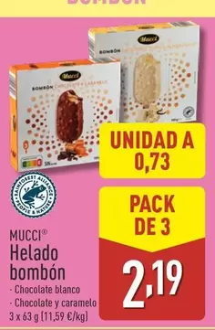 Oferta de Mucci - Helado Bombon por 2,19€ en ALDI