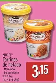 Oferta de Mucci - Tarrinas De Helado por 3,15€ en ALDI