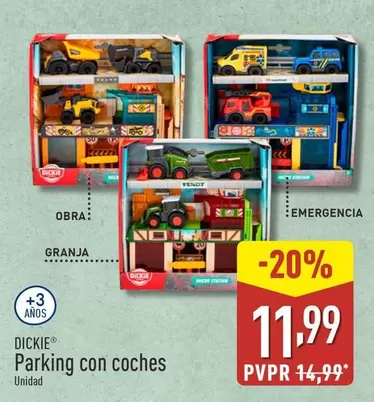 Oferta de Dickie - Parking Con Coches por 11,99€ en ALDI
