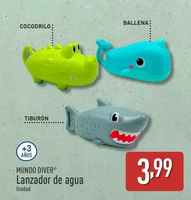 Oferta de Mundo Diver - Lanzador De Agua por 3,99€ en ALDI