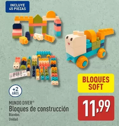 Oferta de Mundo Diver - Bloques De Construccion por 11,99€ en ALDI