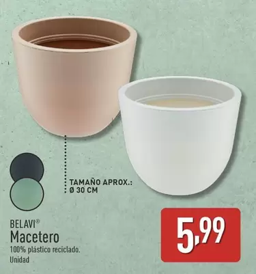 Oferta de Belavi - Macetero por 5,99€ en ALDI