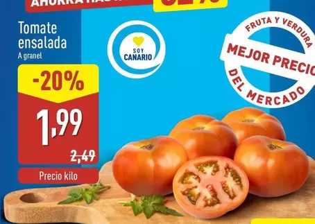 Oferta de Tomate Ensalada por 1,99€ en ALDI