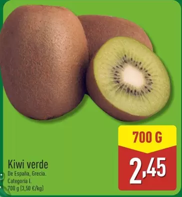 Oferta de Kiwi Verde por 2,45€ en ALDI