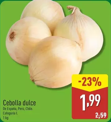 Oferta de Cebolla Dulce por 1,99€ en ALDI