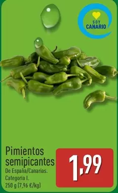 Oferta de Pimientos Semipicantes por 1,99€ en ALDI