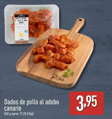 Oferta de Dados De Pollo Al Adobo Canario por 3,95€ en ALDI