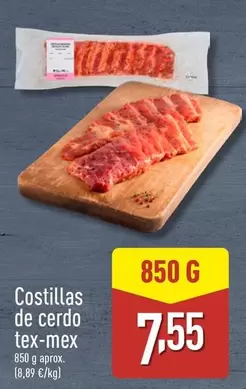 Oferta de Costillas De Cerdo Tex-mex por 7,55€ en ALDI