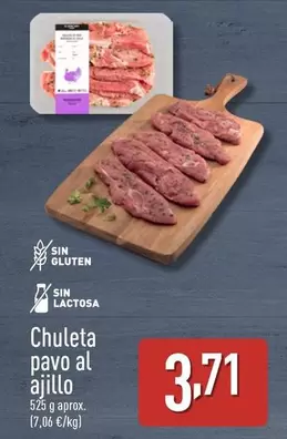 Oferta de Chuleta Pavo Al Ajillo por 3,71€ en ALDI