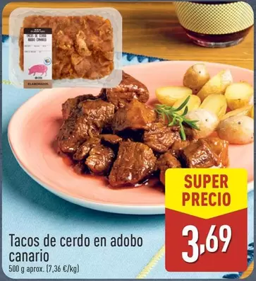 Oferta de Tacos De Cerdo En Adobo por 3,69€ en ALDI