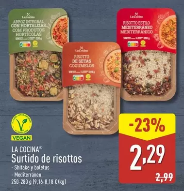 Oferta de La Cocina - Surtido De Risottos por 2,29€ en ALDI