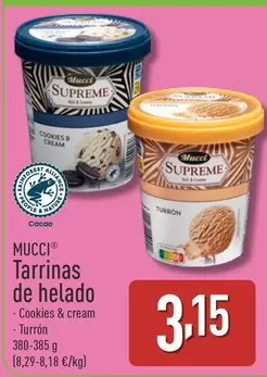 Oferta de Mucci - Tarrinas De Helado por 3,15€ en ALDI