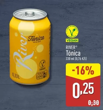 Oferta de River - Tónica por 0,25€ en ALDI