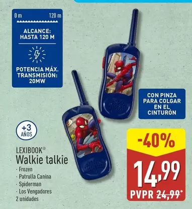 Oferta de Lexibook - Walkie Talkie por 14,99€ en ALDI