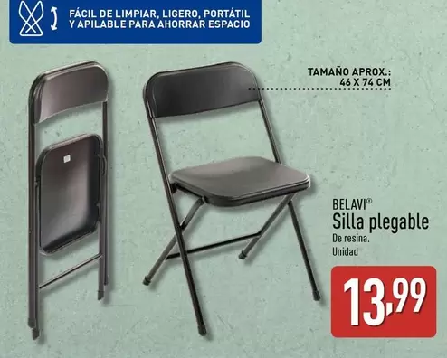 Oferta de Belavi - Silla Plegable por 13,99€ en ALDI