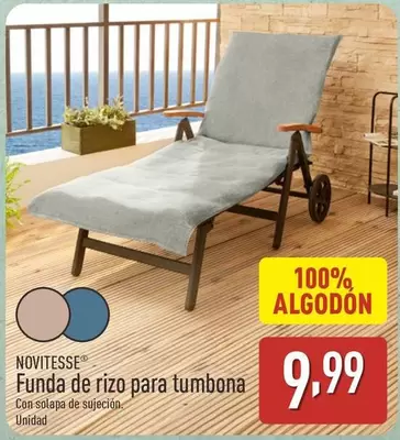Oferta de Novitesse - Funda De Rizo Para Tumbona por 9,99€ en ALDI