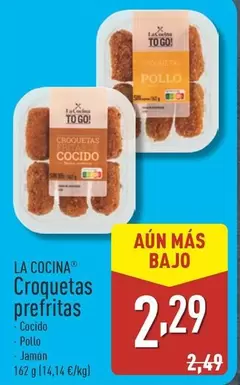 Oferta de La Cocina - Croquetas Prefritas por 2,29€ en ALDI
